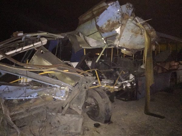 تصادف اتوبوس تریلی